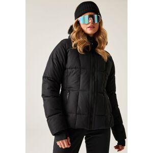 Dare 2b Women's Glamourize Waterproof Insulated Padded Ski Jacket in Jet Black Size: 16 Jet Black 16 Dare 2b Women's Glamourize Waterproof Insulated Padded Ski Jacket in Jet Black Size: 16 Jet Black 16