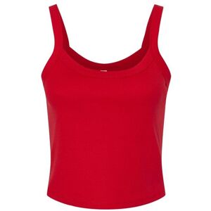 Bella + Canvas Women's Micro-Rib Spaghetti Strap Tank Top in Red Size: 10-12 Red 10-12 Bella + Canvas Women's Micro-Rib Spaghetti Strap Tank Top in Red Size: 10-12 Red 10-12