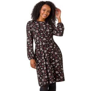 Roman Petite Purple Floral Twist Dress - Dress Roman Petite Purple Floral Twist Dress - Dress