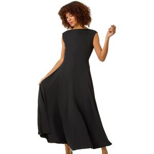 Roman Women's Fit & Flare Midi Dress in Black Size: 20 Black 20 Roman Women's Fit & Flare Midi Dress in Black Size: 20 Black 20