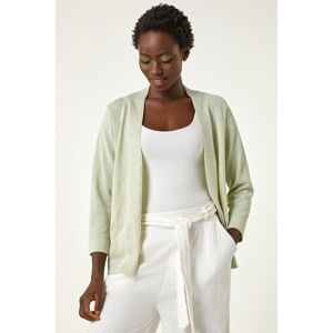 Roman Women's Shimmer Detail Shrug Cardigan in Lime Size: 12 Lime 12 Roman Women's Shimmer Detail Shrug Cardigan in Lime Size: 12 Lime 12
