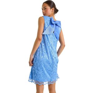 Roman Women's Petite Bow Back Lace Shift Dress in Blue Size: 16 Blue 16 Roman Women's Petite Bow Back Lace Shift Dress in Blue Size: 16 Blue 16