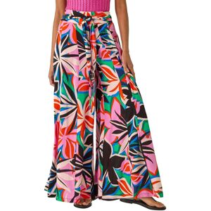 Roman Women's Abstract Print Pocket Palazzo Trouser in Pink Size: 10 Pink 10 Roman Women's Abstract Print Pocket Palazzo Trouser in Pink Size: 10 Pink 10