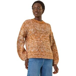 Roman Women's Metallic Ombre Knit Jumper in Orange Size: 14 Orange 14 Roman Women's Metallic Ombre Knit Jumper in Orange Size: 14 Orange 14