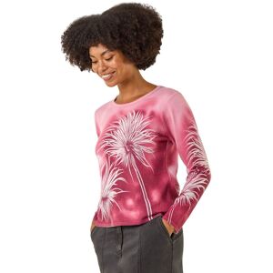 Roman Women's Floral Print Knit Jumper in Pink Size: 10 Pink 10 Roman Women's Floral Print Knit Jumper in Pink Size: 10 Pink 10