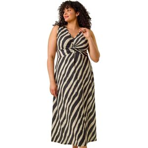 Roman Women's Curve Twist Front Stretch Dress in Black Size: 26-28 Black 26-28 Roman Women's Curve Twist Front Stretch Dress in Black Size: 26-28 Black 26-28