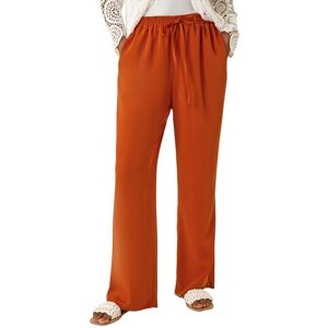 Roman Women's Elastic Waist Wide Leg Pocket Trouser in Orange Size: 20 Orange 20 Roman Women's Elastic Waist Wide Leg Pocket Trouser in Orange Size: 20 Orange 20