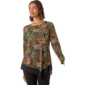 Roman Women's Ditsy Floral Print Tunic Top in Teal Size: 20 Teal 20 Roman Women's Ditsy Floral Print Tunic Top in Teal Size: 20 Teal 20