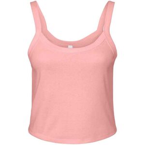 Bella + Canvas Women's Micro-Rib Spaghetti Strap Tank Top in Pink Size: 18-20 Pink 18-20 Bella + Canvas Women's Micro-Rib Spaghetti Strap Tank Top in Pink Size: 18-20 Pink 18-20