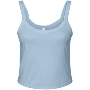 Bella + Canvas Women's Plain Micro-Rib Spaghetti Strap Tank Top in Baby Blue Size: XS Baby Blue XS Bella + Canvas Women's Plain Micro-Rib Spaghetti Strap Tank Top in Baby Blue Size: XS Baby Blue XS