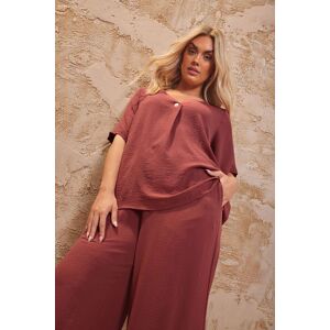 Yours Women's Button Detail Blouse in Burnt Orange Size: 20 Burnt Orange 20 Yours Women's Button Detail Blouse in Burnt Orange Size: 20 Burnt Orange 20