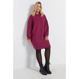 Yours Women's Soft Touch Jumper Dress in Dark Pink Size: 22-24 Dark Pink 22-24 Yours Women's Soft Touch Jumper Dress in Dark Pink Size: 22-24 Dark Pink 22-24