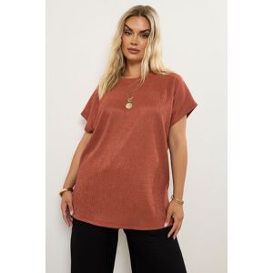 Yours Women's Textured Metallic Top in Red Size: 22-24 Red 22-24 Yours Women's Textured Metallic Top in Red Size: 22-24 Red 22-24