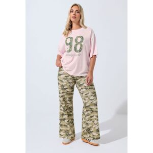 Yours Women's Camo Print Wide Leg Jeans in Light Khaki Size: 26-28 Light Khaki 26-28 Yours Women's Camo Print Wide Leg Jeans in Light Khaki Size: 26-28 Light Khaki 26-28