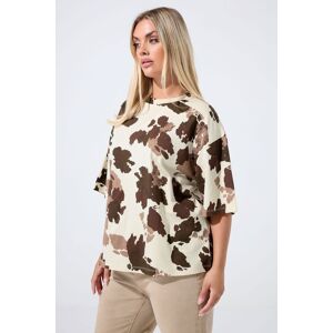 Yours Women's Cow Print T-Shirt in Light Brown Size: 22-24 Light Brown 22-24 Yours Women's Cow Print T-Shirt in Light Brown Size: 22-24 Light Brown 22-24