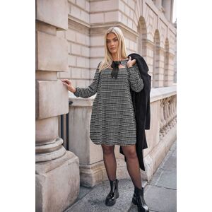 Yours Women's Boucle Cut Out Bow Mini Dress in Black Size: 20 Black 20 Yours Women's Boucle Cut Out Bow Mini Dress in Black Size: 20 Black 20