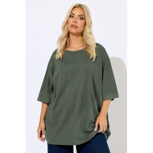 Yours Women's Oversized Boxy T-Shirt in Light Khaki Size: 30-32 Light Khaki 30-32 Yours Women's Oversized Boxy T-Shirt in Light Khaki Size: 30-32 Light Khaki 30-32