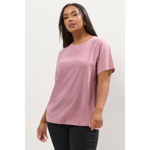 Yours Women's Diamante Embellished T-Shirt in Pink Size: 26-28 Pink 26-28 Yours Women's Diamante Embellished T-Shirt in Pink Size: 26-28 Pink 26-28