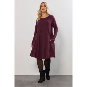 Yours Women's Soft Touch Pocket Tunic Dress in Purple Size: 20 Purple 20 Yours Women's Soft Touch Pocket Tunic Dress in Purple Size: 20 Purple 20