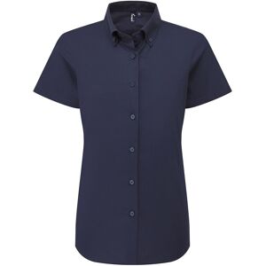 Premier Women's Supreme Oxford Short-Sleeved Formal Shirt in Navy Size: XL Navy XL Premier Women's Supreme Oxford Short-Sleeved Formal Shirt in Navy Size: XL Navy XL