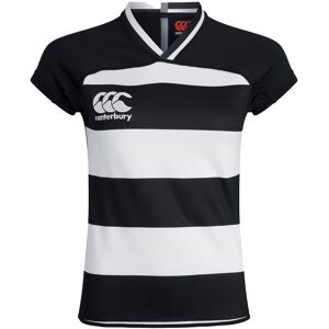 Canterbury Women's Evader Hooped Vapodri Jersey in Black Size: 16 Black 16 Canterbury Women's Evader Hooped Vapodri Jersey in Black Size: 16 Black 16