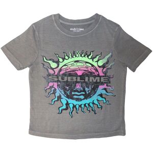 Sublime Women's Gradient Crop Top in Grey Size: 2XL Grey 2XL Sublime Women's Gradient Crop Top in Grey Size: 2XL Grey 2XL