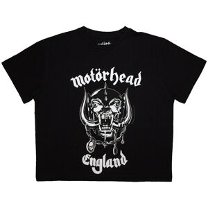 Motorhead Women's England Crop Top in Black Size: Medium Black M Motorhead Women's England Crop Top in Black Size: Medium Black M
