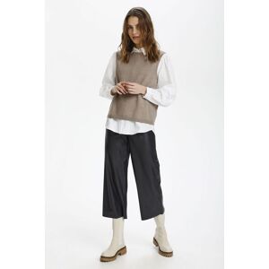 Saint Tropez Women's Mila Vest in Natural Size: Large Natural L Saint Tropez Women's Mila Vest in Natural Size: Large Natural L