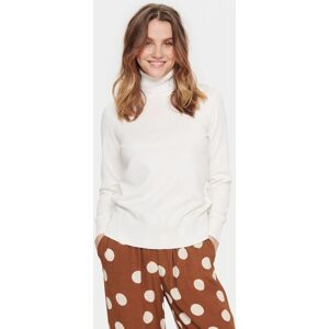 Saint Tropez Women's Mila Rollneck Pullover in White Size: Small White S Saint Tropez Women's Mila Rollneck Pullover in White Size: Small White S