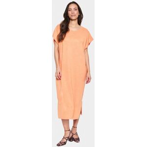 Saint Tropez Women's MilaSZ Round Neck Short Sleeve Dress in Orange Size: Large Orange L Saint Tropez Women's MilaSZ Round Neck Short Sleeve Dress in Orange Size: Large Orange L
