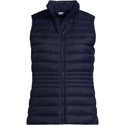 lands end Lands' End Women's Petite Wanderweight Down Ultralight Packable Gilet in Navy Size: 16-18 Navy 16-18 lands end Lands' End Women's Petite Wanderweight Down Ultralight Packable Gilet in Navy Size: 16-18 Navy 16-18