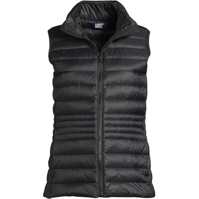 lands end Lands' End Women's Plus Wanderweight Down Ultralight Packable Gilet in Black Size: 20-22 Black 20-22 lands end Lands' End Women's Plus Wanderweight Down Ultralight Packable Gilet in Black Size: 20-22 Black 20-22