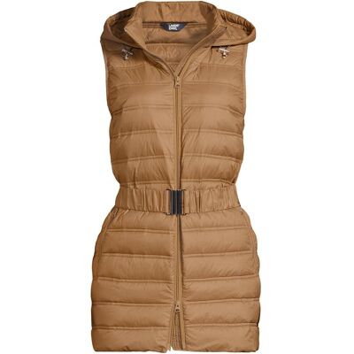 lands end Lands' End Women's Plus Wanderweight Down Ultralight Packable Belted Gilet in Light Brown Size: 20-22 Light Brown 20-22 lands end Lands' End Women's Plus Wanderweight Down Ultralight Packable Belted Gilet in Light Brown Size: 20-22 Light Brown 20-22