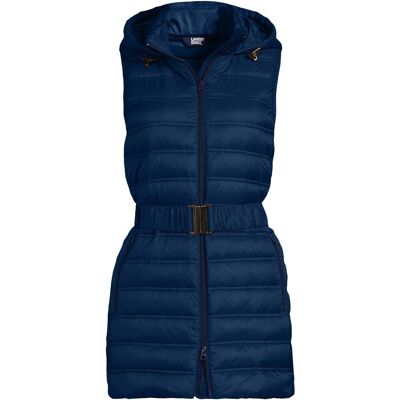 lands end Lands' End Women's Plus Wanderweight Down Ultralight Packable Belted Gilet in Navy Size: 20-22 Navy 20-22 lands end Lands' End Women's Plus Wanderweight Down Ultralight Packable Belted Gilet in Navy Size: 20-22 Navy 20-22