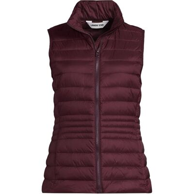lands end Lands' End Women's Wanderweight Down Ultralight Packable Gilet in Burgundy Size: 10-12 Burgundy 10-12 lands end Lands' End Women's Wanderweight Down Ultralight Packable Gilet in Burgundy Size: 10-12 Burgundy 10-12