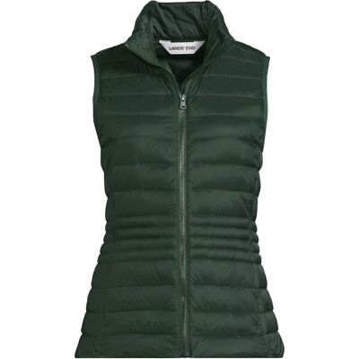 lands end Lands' End Women's Wanderweight Down Ultralight Packable Gilet in Bottle Green Size: 16-18 Bottle Green 16-18 lands end Lands' End Women's Wanderweight Down Ultralight Packable Gilet in Bottle Green Size: 16-18 Bottle Green 16-18