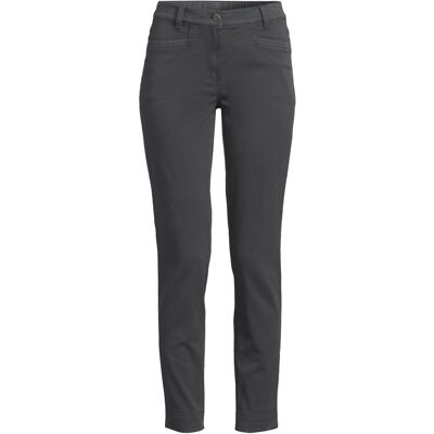 lands end Lands' End Women's Slim Leg Cropped Chinos, Mid Rise in Charcoal Size: 12 Charcoal 12 lands end Lands' End Women's Slim Leg Cropped Chinos, Mid Rise in Charcoal Size: 12 Charcoal 12