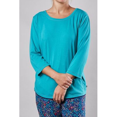 Moshulu Women's 'Wonder 2' Soft Cotton Pyjama Top in Jade Size: Small Jade S Moshulu Women's 'Wonder 2' Soft Cotton Pyjama Top in Jade Size: Small Jade S