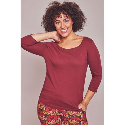 Moshulu Women's 'Wonder 2' Soft Cotton Pyjama Top in Red Size: Small Red S Moshulu Women's 'Wonder 2' Soft Cotton Pyjama Top in Red Size: Small Red S
