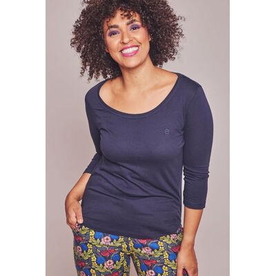Moshulu Women's 'Wonder 2' Soft Cotton Pyjama Top in Indigo Size: Medium Indigo M Moshulu Women's 'Wonder 2' Soft Cotton Pyjama Top in Indigo Size: Medium Indigo M