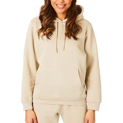 Light & Shade Women's Pullover Hoodie in Beige Size: XS Beige XS Light & Shade Women's Pullover Hoodie in Beige Size: XS Beige XS