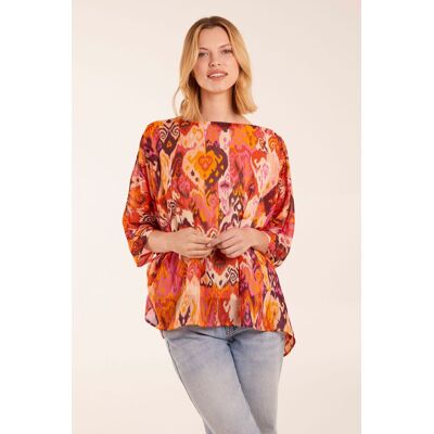 Blue Vanilla Women's Oversized Kimono Top in Orange Size: S/M Orange S/M Blue Vanilla Women's Oversized Kimono Top in Orange Size: S/M Orange S/M