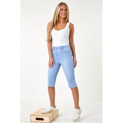 Roman Women's Stretch Knee Length Pedal Pusher in Light Blue Size: 20 Light Blue 20 Roman Women's Stretch Knee Length Pedal Pusher in Light Blue Size: 20 Light Blue 20