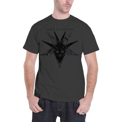 Alice in Chains Black Skull T-shirt - Unisex Rock Metal Tee Alice in Chains Black Skull T-shirt - Unisex Rock Metal Tee