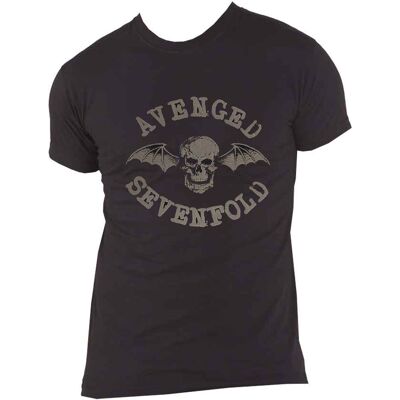 Avenged Sevenfold Hi-Build Deathbat T-Shirt in Black Size: 2XL Black 2XL Avenged Sevenfold Hi-Build Deathbat T-Shirt in Black Size: 2XL Black 2XL