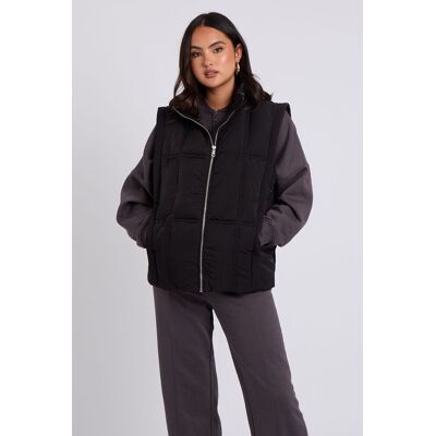 Urban Bliss Women's Clean Padded Gilet in Black Size: 14 Black 14 Urban Bliss Women's Clean Padded Gilet in Black Size: 14 Black 14