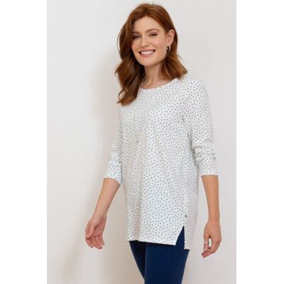 Kite Women's Uphall 3/4 Sleeve Slub Jersey Tunic in Cream Size: 8 Cream 8 Kite Women's Uphall 3/4 Sleeve Slub Jersey Tunic in Cream Size: 8 Cream 8