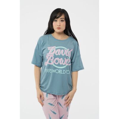 David Bowie Women's 1978 World Tour Pyjamas in Pink Size: Small Pink S David Bowie Women's 1978 World Tour Pyjamas in Pink Size: Small Pink S