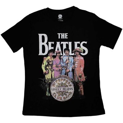 The Beatles Sgt Pepper Womens Black M T-Shirt The Beatles Sgt Pepper Womens Black M T-Shirt