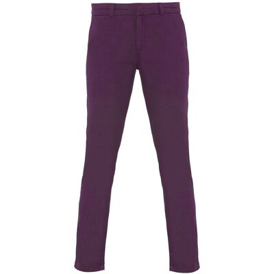 Asquith & Fox Women's Casual Chino Trousers in Purple Size: XS Purple XS Asquith & Fox Women's Casual Chino Trousers in Purple Size: XS Purple XS